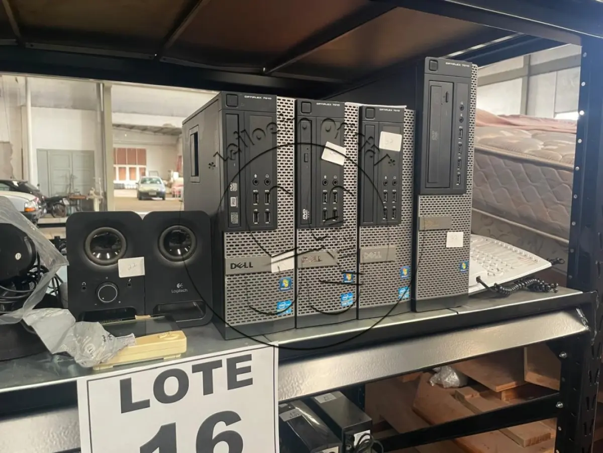 LOTE 016 - 04 Computadores Dell Optiplex 7010 Core I5, teclados e mouses