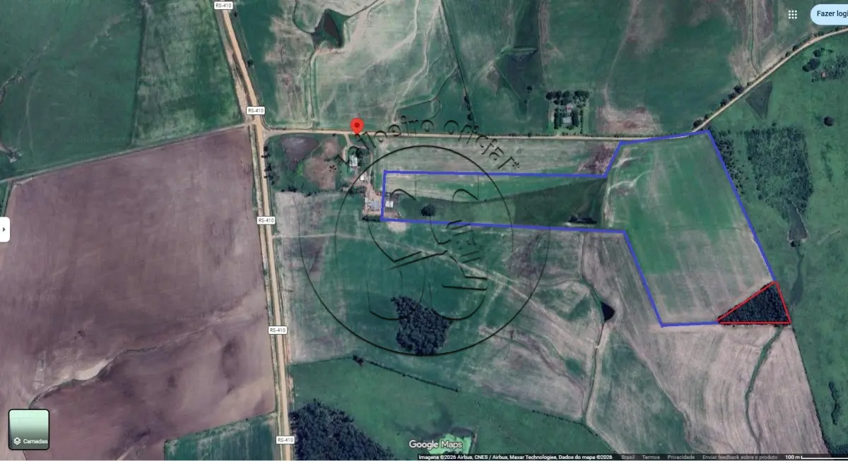 LOTE 028 - Uma fração de terras com 9,3 hectares, em Bexiga, Rio Pardo/RS