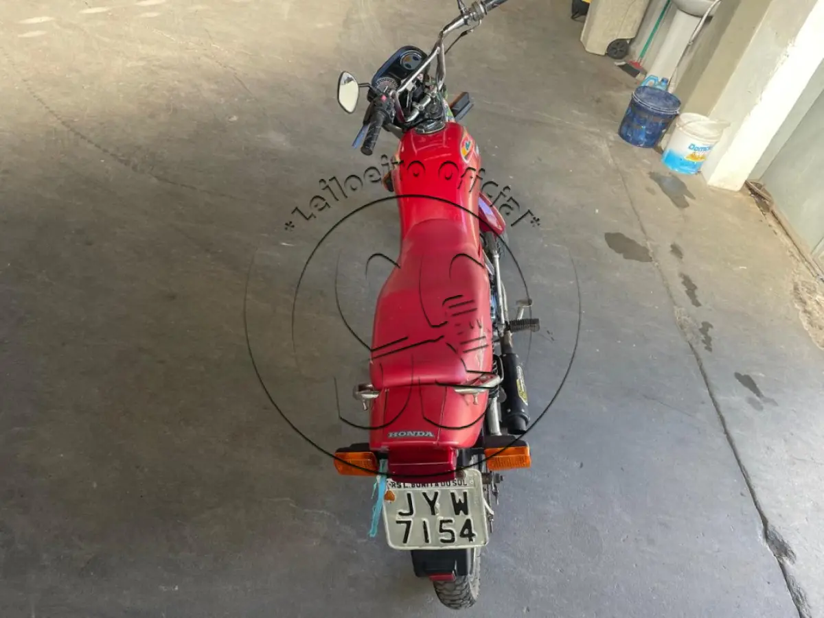 LOTE 039 - Motocicleta HONDA/CG 125 TITAN, ano/modelo: 1999/1999, placa: JYW7154