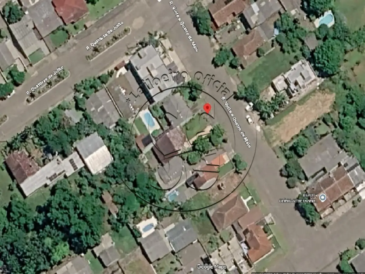 LOTE 006 - Um terreno com 440m², na cidade de Candelária/RS, na RUA VINTE E QUATRO DE MAIO,  nº 1.283