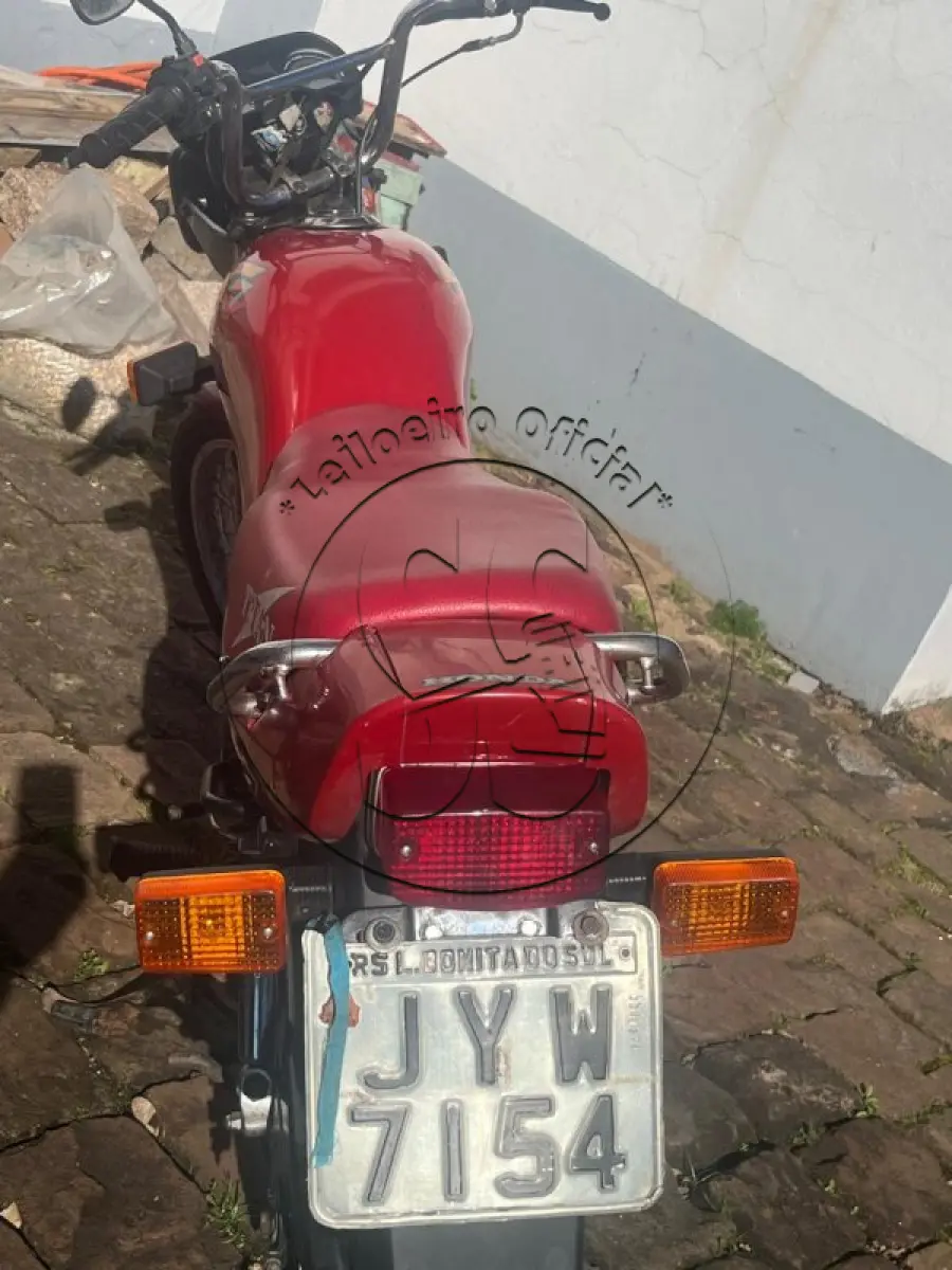 LOTE 039 - Motocicleta HONDA/CG 125 TITAN, ano/modelo: 1999/1999, placa: JYW7154