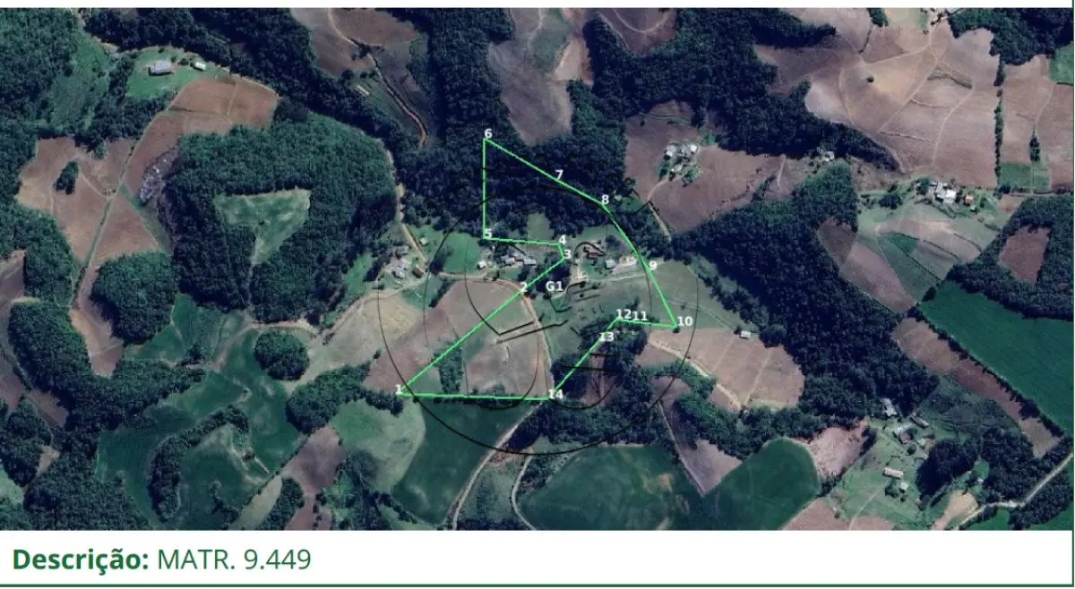 LOTE 001 - Fração de terras de cultura, com 60.500,00m², Linha São Pedro, Arroio do Tigre/RS